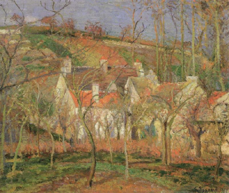 Camille Pissarro the red roofs